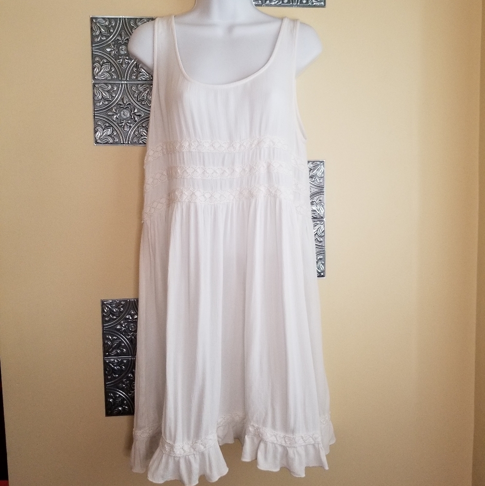 Aerie Viscose Guaze Flowy Tank Dress Size L
